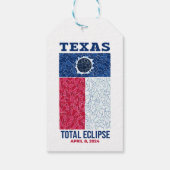 Texas Total Eclipse Geschenketiketts Geschenkanhänger (Rückseite)
