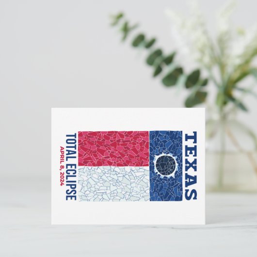 Texas Total Eclipse Postkarte (Stehend Vorderseite)