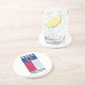 Texas Total Eclipse Stone Untersetzer, Round Sands Getränkeuntersetzer (Seite)