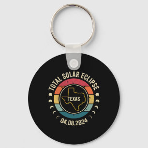 Texas Total Solar Eclipse 2024 American Totality A Schlüsselanhänger