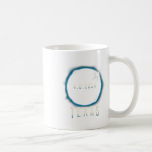 Texas Total Solar Eclipse 2024 Blue April 8 Men Wo Kaffeetasse