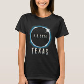 Texas Total Solar Eclipse 2024 Blue April 8 Men Wo T-Shirt (Vorderseite)