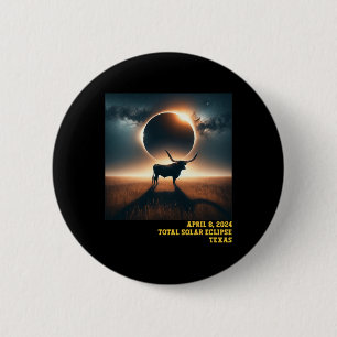 Texas Total Solar Eclipse 2024 Gedenkveranstaltung Button