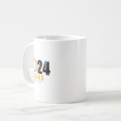 Texas Total Solar Eclipse 2024 Kaffeetasse (Vorderseite Links)