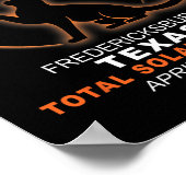 Texas Total Solar Eclipse 2024 Poster (Ecke)