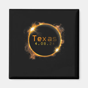 Texas Total Solar Eclipse 2024 Solar Eclipse Magnet