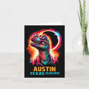 Texas Total Solar Eclipse 2024 T Rex Dinosaur Karte