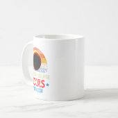 Texas Total Solar Eclipse April 8 2024 Texas Solar Kaffeetasse (Vorderseite Links)