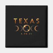 Texas Total Solar Eclipse April 8 2024 Texas Solar Magnet (Vorne)