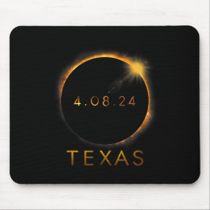 Texas Total Solar Eclipse April 8 2024 Texas Solar Mousepad