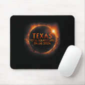 Texas Total Solar Eclipse April 8 2024 Texas Solar Mousepad (Mit Mouse)