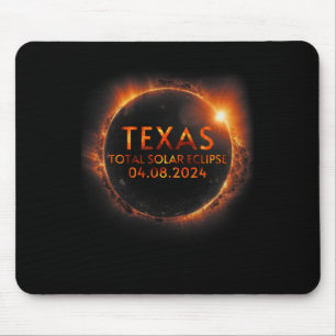 Texas Total Solar Eclipse April 8 2024 Texas Solar Mousepad