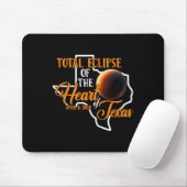 Texas Total Solar Eclipse April 8 2024 US-Karte To Mousepad (Mit Mouse)