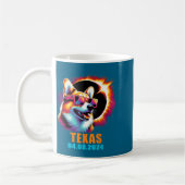 Texas Total Solar Eclipse Corgi Illustration Kaffeetasse (Links)