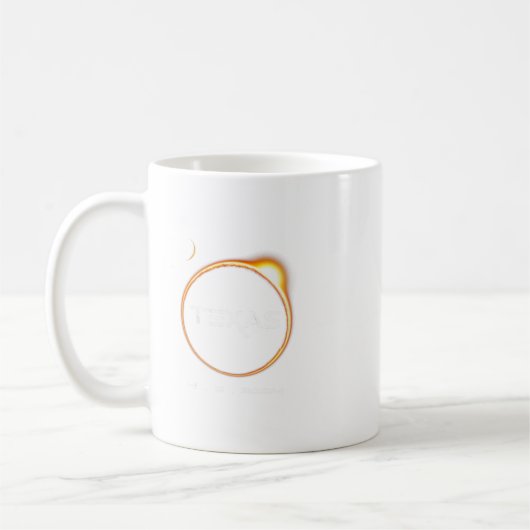 Texas Totality 4.08.2024 Total Solar Eclipse 2024 Kaffeetasse (Links)