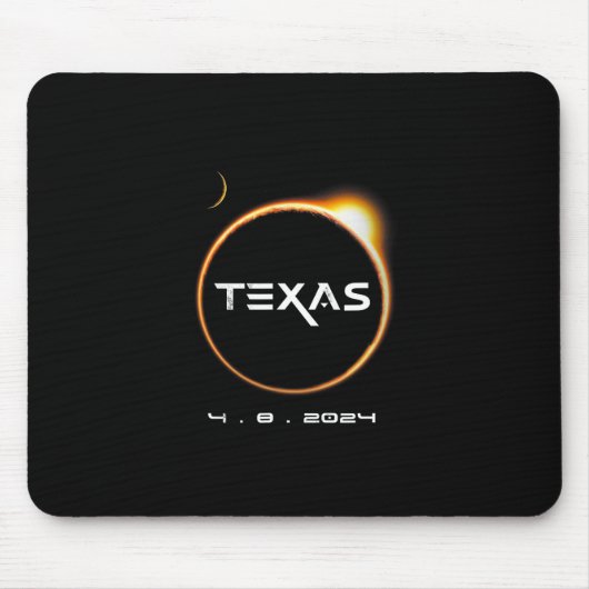 Texas Totality 4.08.2024 Total Solar Eclipse 2024 Mousepad (Vorne)