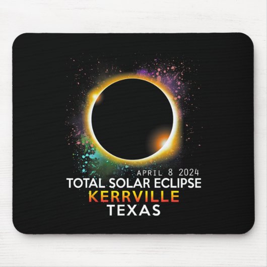 Texas Totality Total Solar Eclipse 8. April 2024 Mousepad (Vorne)