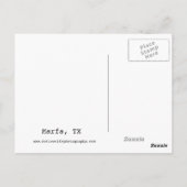 Texas Tracks Postkarte (Rückseite)