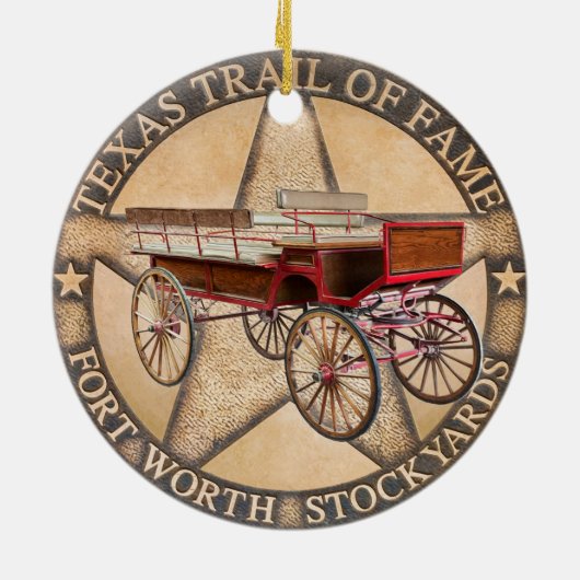 Texas Trail of Fame, Fort Worth, Texas Ornament (Hinten)