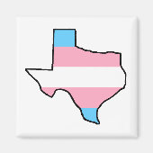 Texas Trangender Pride Magnet (Vorne)