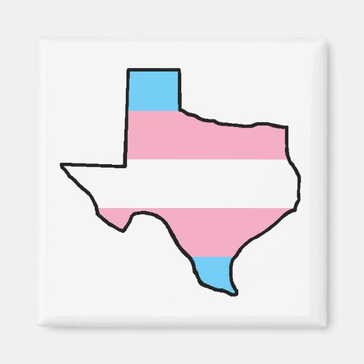 Texas Trangender Pride Magnet (Vorne)