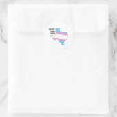 Texas Trans Jugend schützen Runder Aufkleber (Tasche)