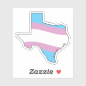 Texas Trans Pride Aufkleber (Blatt)