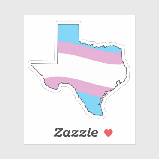 Texas Trans Pride Aufkleber (Blatt)