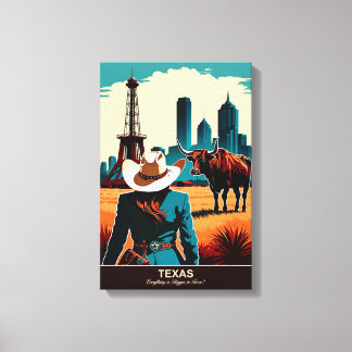 Texas Travel: Alles ist größer Leinwanddruck