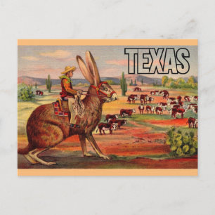 Texas Travel Greetings Postcard - Vintage Travel Postkarte