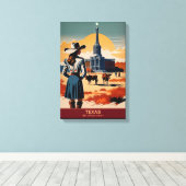 Texas Travel: Ihr Abenteuer erwartet Sie Leinwanddruck (Insitu (Holzboden))