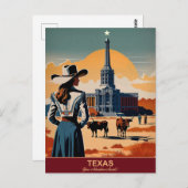 Texas Travel: Ihr Abenteuer erwartet Sie Postkarte (Vorne/Hinten)