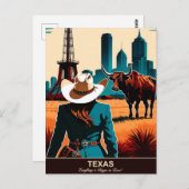 Texas Travel: In Texas ist alles größer Postkarte (Vorne/Hinten)