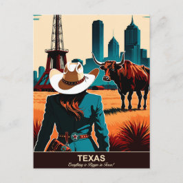 Texas Travel: In Texas ist alles größer Postkarte
