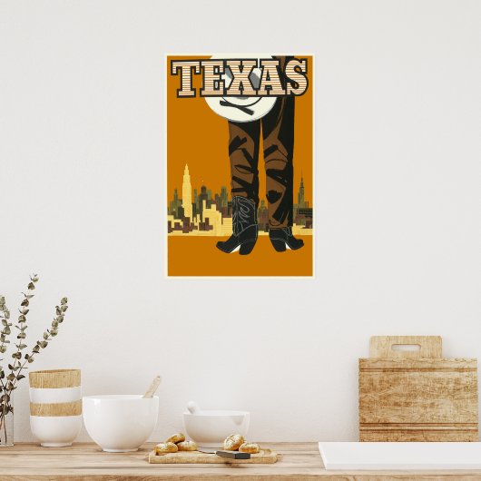 Texas Travel Poster (Küche)