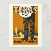 Texas Travel Vintag Postcard Postkarte (Vorderseite)