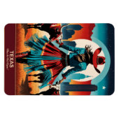 Texas Travel: Wo der Westen beginnt flexibel Magnet (Horizontal)