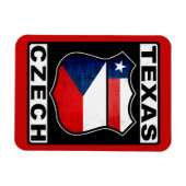 Texas Tschechische Amerikanerin Magnet (Horizontal)