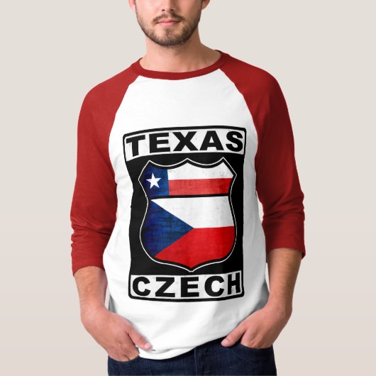 Texas Tschechische Amerikanerin T-Shirt (Vorderseite)