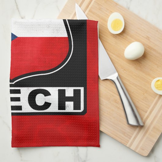 Texas Tschechischer Teetuch Handtuch (Viertel Falte)