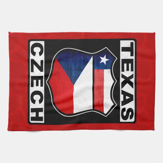 Texas Tschechischer Teetuch Handtuch (Horizontal)