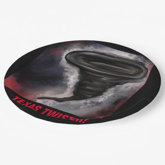 TEXAS-TWISTER PAPPTELLER (Schrägansicht)