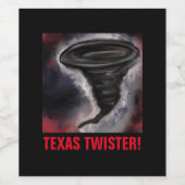TEXAS TWISTER WEINETIKETT (Einzelnes Label)