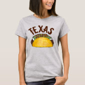 Texas TX Taco Mexican Food Feinschmecker Tacos Tex T-Shirt (Vorderseite)