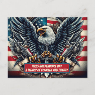 Texas Unabhängigkeit ein Erbe von Mut und Freiheit Postkarte