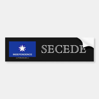 Texas-Unabhängigkeit - SECEDE Autoaufkleber