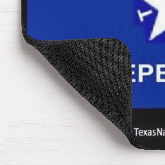 Texas-Unabhängigkeits-Mausunterlage Mousepad (Ecke)