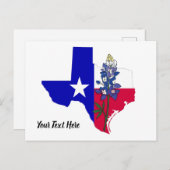 Texas und Bluebonnet Postcard Postkarte (Vorne/Hinten)