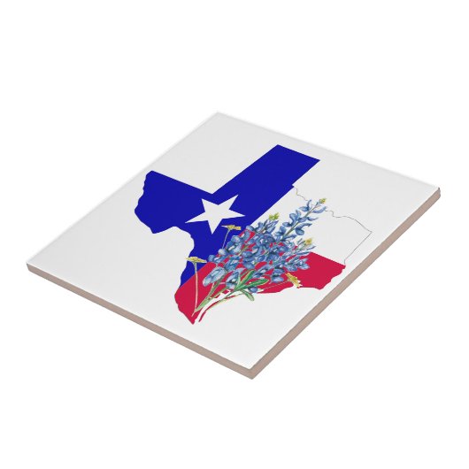 Texas und Bluebonnets Fliese (Seite)