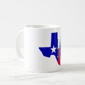 Texas und Bluebonnets Kaffeetasse (Vorderseite Links)